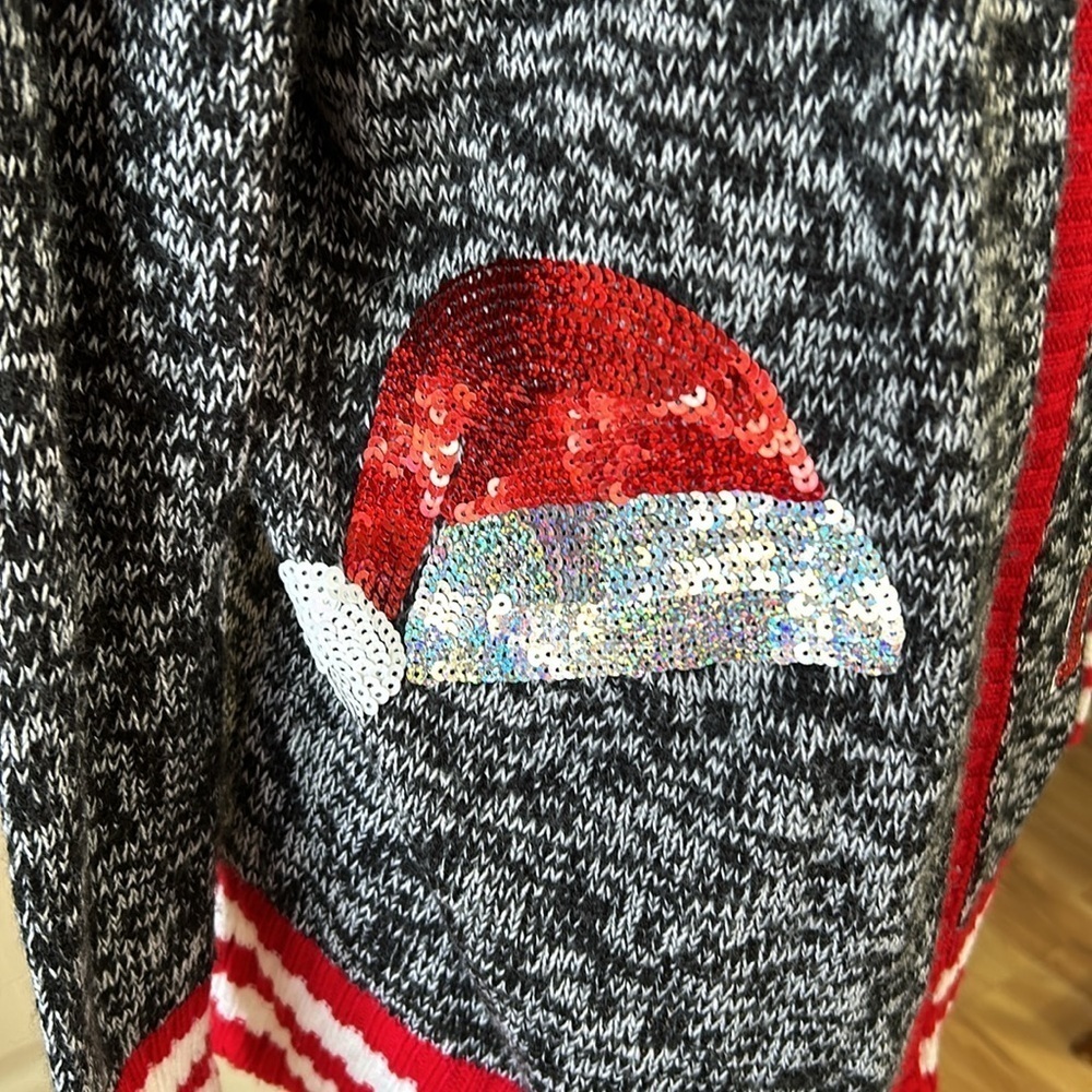 No Boundries Christmas Sweater with Bling! Sz 3-5 - Picture 3 of 9